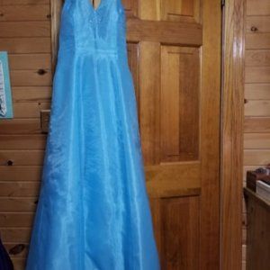 Morgan and Company Long light blue dress Size 13/14